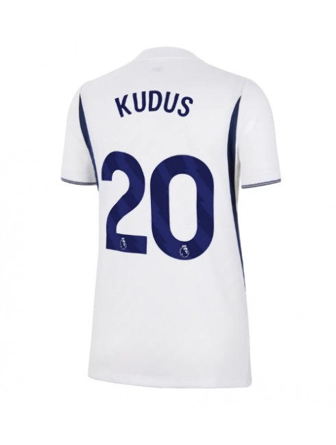 Tottenham Hotspur Mohammed Kudus #20 Heimtrikot für Frauen 2026-27 Kurzarm Tottenham Hotspur Mohammed Kudus #20 Heimtrikot für Frauen 2026-27 Kurzarm